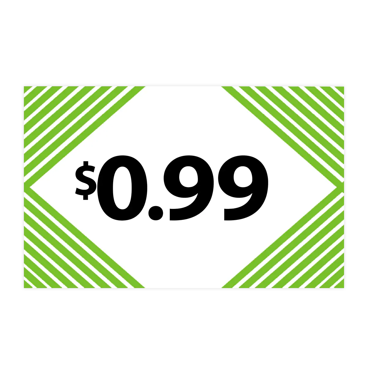 Merchandising Fixture - $0.99 Retail Tag 25 Per Pack 978300 NOVELTY INC