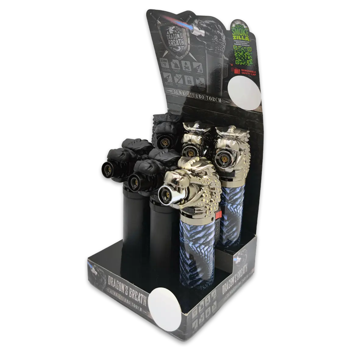 Dragon XXL Torch Lighter - 6 Pieces Per Retail Ready Display 23386 Dragon XXL Torch Lighter - 6 Pieces Per Retail Ready Display 23386