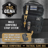 Molle Tactical Sling Bag with Strap - 4 Pieces Per Retail Ready Display 23763