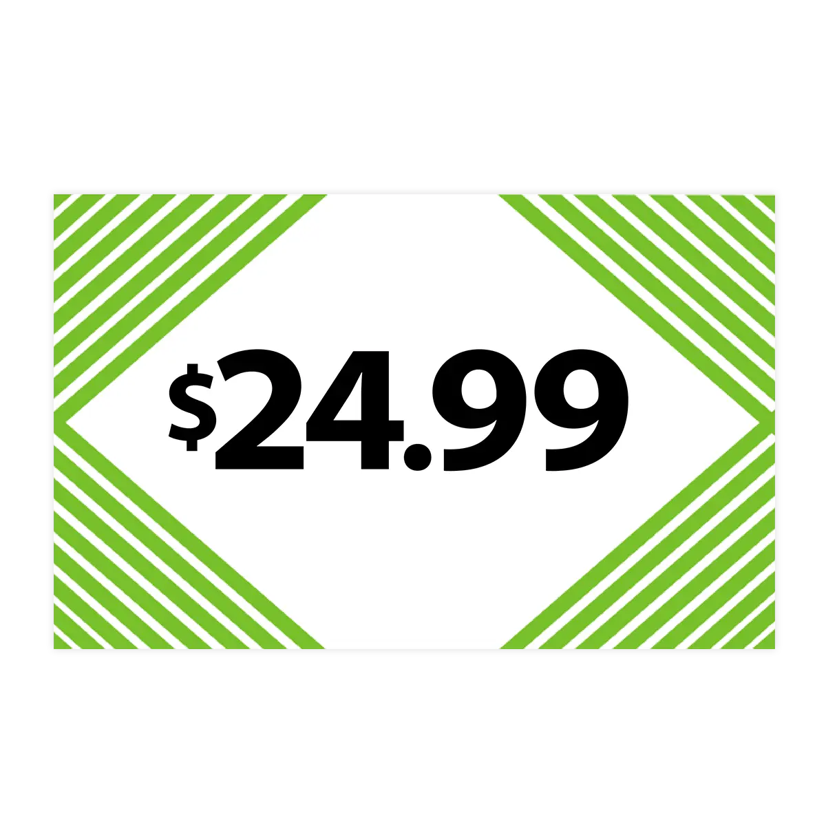 Merchandising Fixture - $24.99 Retail Tag 25 Per Pack 978540 NOVELTY INC