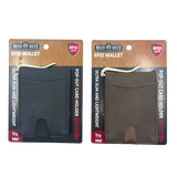 Leather RFID Blocking Ultra Slim Wallet - 6 Pieces Per Retail Ready Display 24003