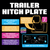 Trailer Hitch Plate Insert - 6 Pieces Per Retail Ready Display 24069
