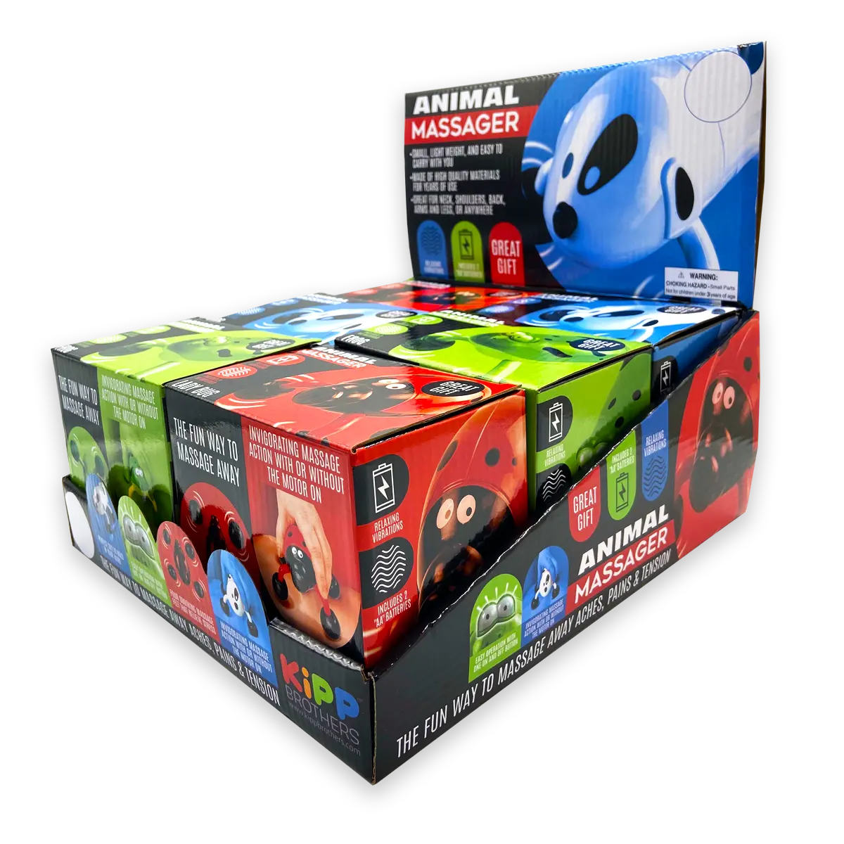 Animal Hand Massager 6 Pieces Per Retail Ready Display 24124 - NOVELTY NOVELTY INC WHOLESALE Animal Hand Massager 6 Pieces Per Retail Ready Display 24124 - NOVELTY NOVELTY INC WHOLESALE