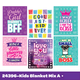Blanket Family Print Assortment Floor Display - 24 Pieces Per Retail Ready Display 88510