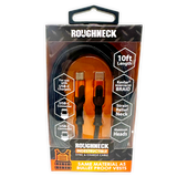 Charging Cable Roughneck USB-C to USB-C 10FT 2.4 Amp - 3 Pieces Per Pack 24571