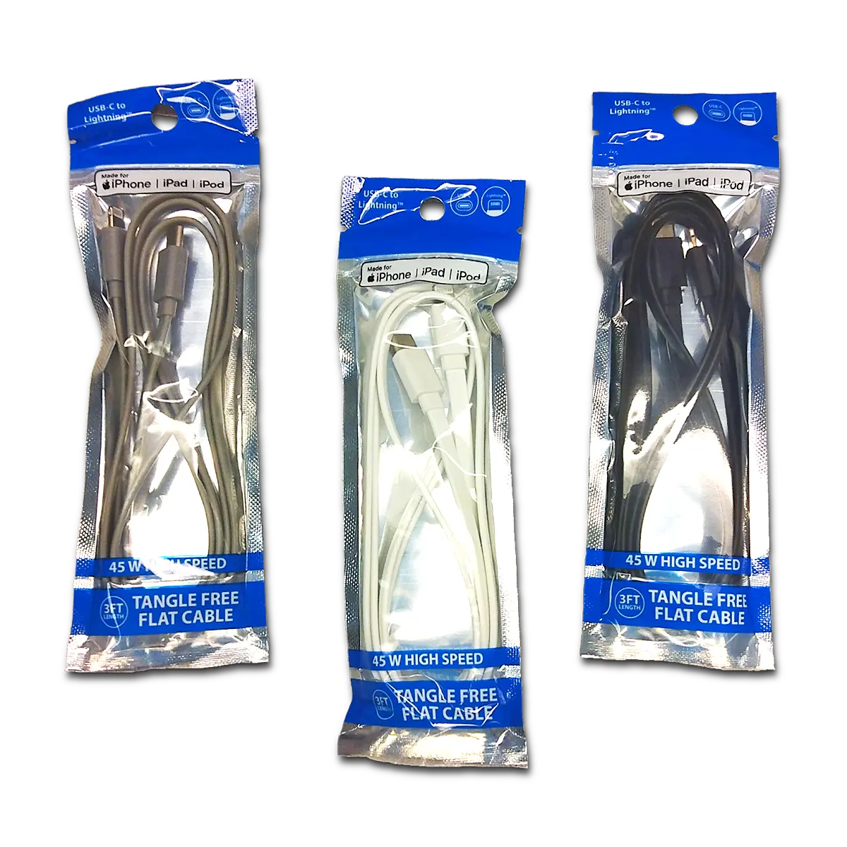 Charging Cable USB C To Lightning 3FT 3 Amp 20 Pieces Per Pack 24681 charging-cable-usb-c-to-lightning-3ft-3-amp-20-pieces-per-pack-24681
