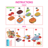 Micro Block Fast Food Set - 12 Pieces Per Retail Ready Display 24705
