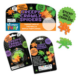 Glow in The Dark Sticky Spiders - 12 Pieces Per Pack 24775