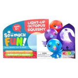 Squish and Squeeze Light-Up Octopus Toy - 12 Pieces Per Retail Ready Display 25035
