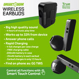 Wireless Earbuds with Printed Case - 6 Pieces Per Retail Ready Display 25062