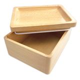 Wood Storage Box with Wood Tray Lid- 6 Pieces Per Retail Ready Display 25100