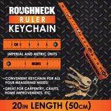Roughneck Ruler Keychain - 6 Pieces Per Retail Ready Display 25118