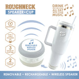 40 oz Insulated Stainless-Steel Cup with Rechargeable Speaker - 6 Pieces Per Retail Ready Display 25148
