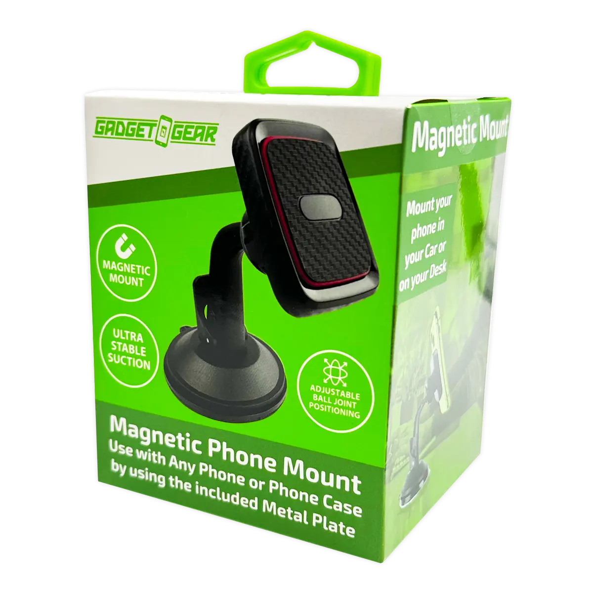 Car/Desk Magnetic Phone Mount - 6 Pieces Per Retail Ready Display 25233 GADGET GEAR
