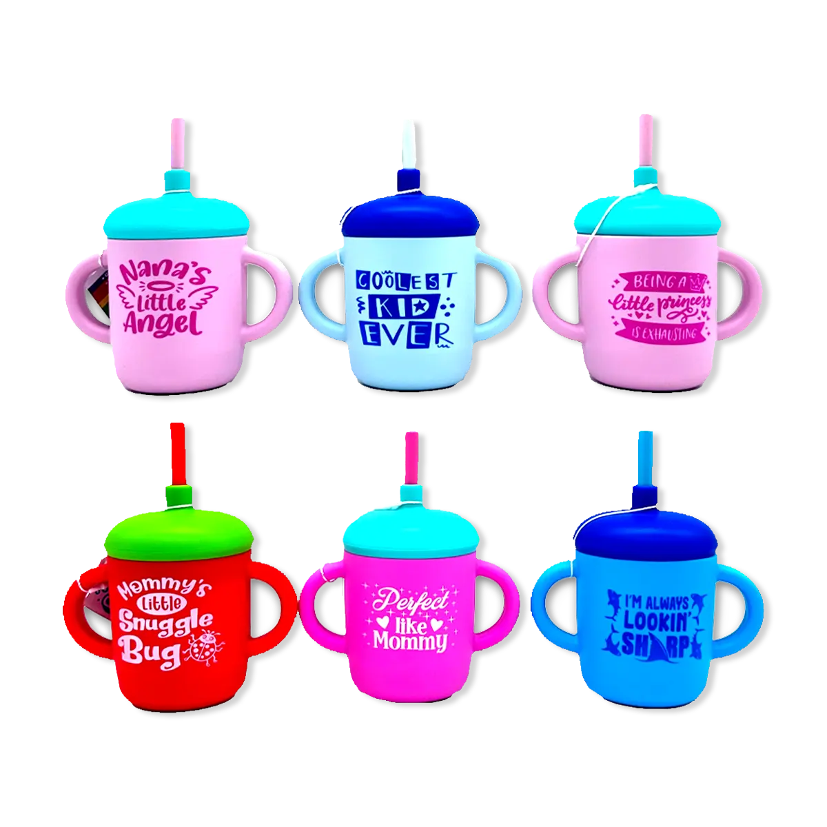 Silicone Kids Toddler Training Kiddo Cups - 6 Pieces Per Retail Ready Display 25297 KIPP BROTHERS