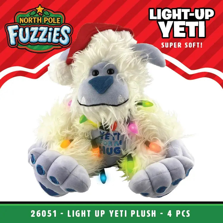 North Pole Fuzzies Yeti Gift Assortment Floor Display - 60 Pieces Per Retail Ready Display 88612 NOVELTY INC