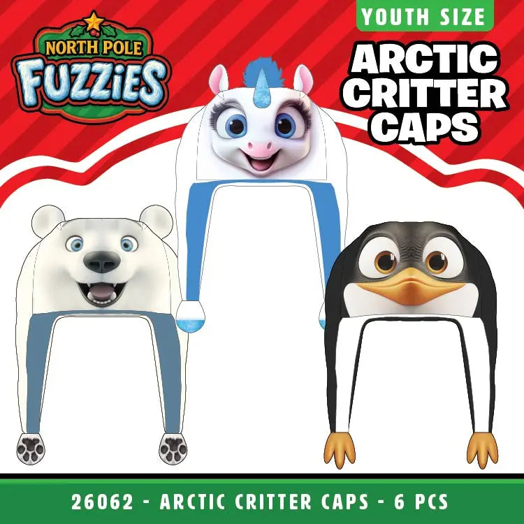 North Pole Fuzzies Yeti Gift Assortment Floor Display - 60 Pieces Per Retail Ready Display 88612 NOVELTY INC