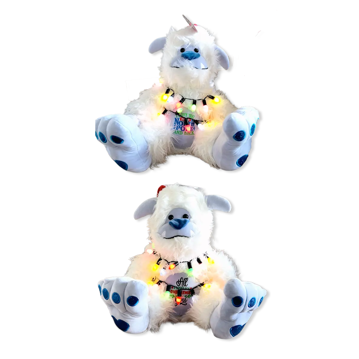 Jumbo Light-Up Plush Snow Yeti - 2 Pieces Per Pack 26090 KIPP BROTHERS