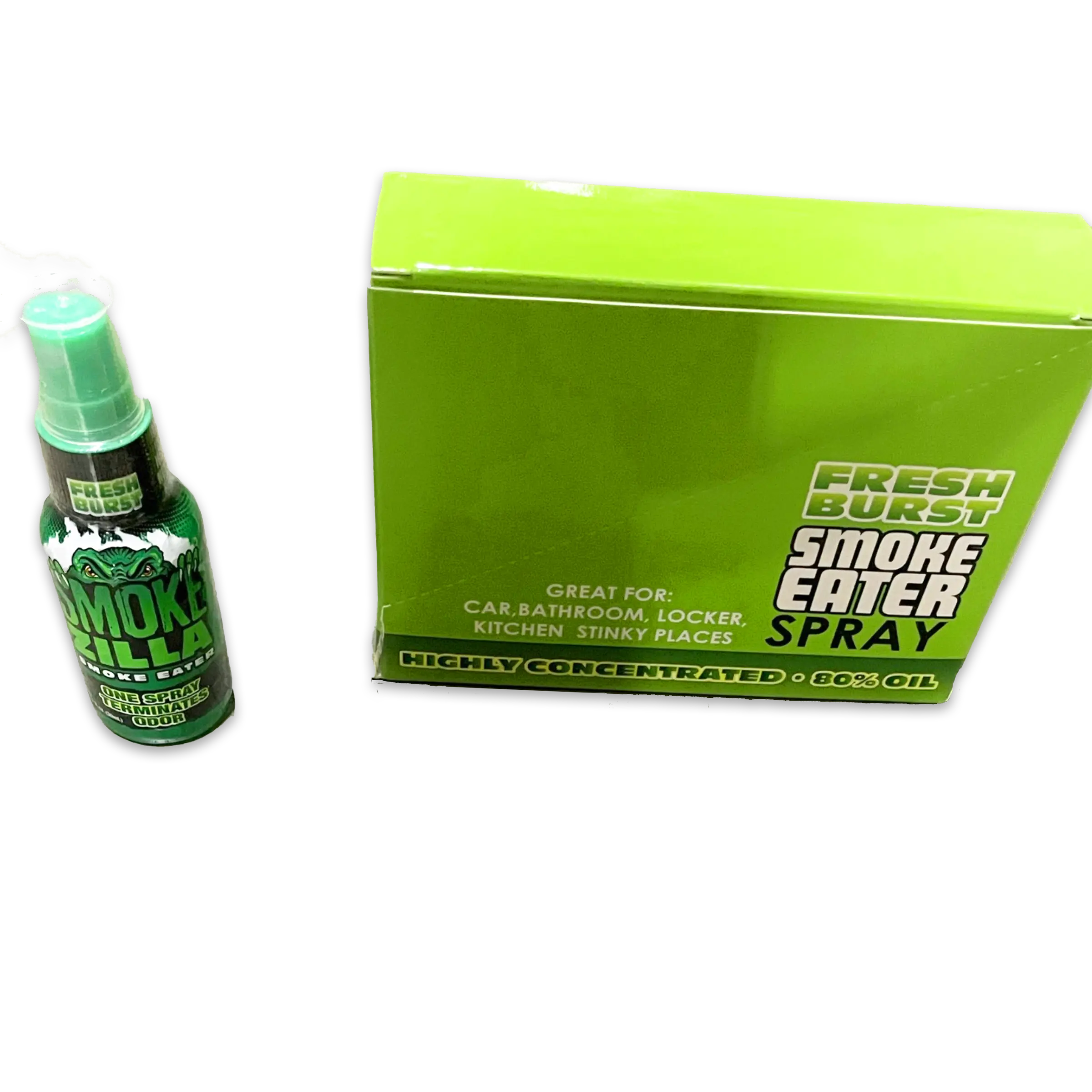 Air Freshener Smoke Eater Spray Fresh Burst- 4 Pieces Per Retail Ready Display 41305 SMOKEZILLA