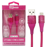 Car Charger / Wall Charger / Charging Cable Pink Power Assortment - 20 Pieces Per Retail Ready Display 88527 GADGET GEAR