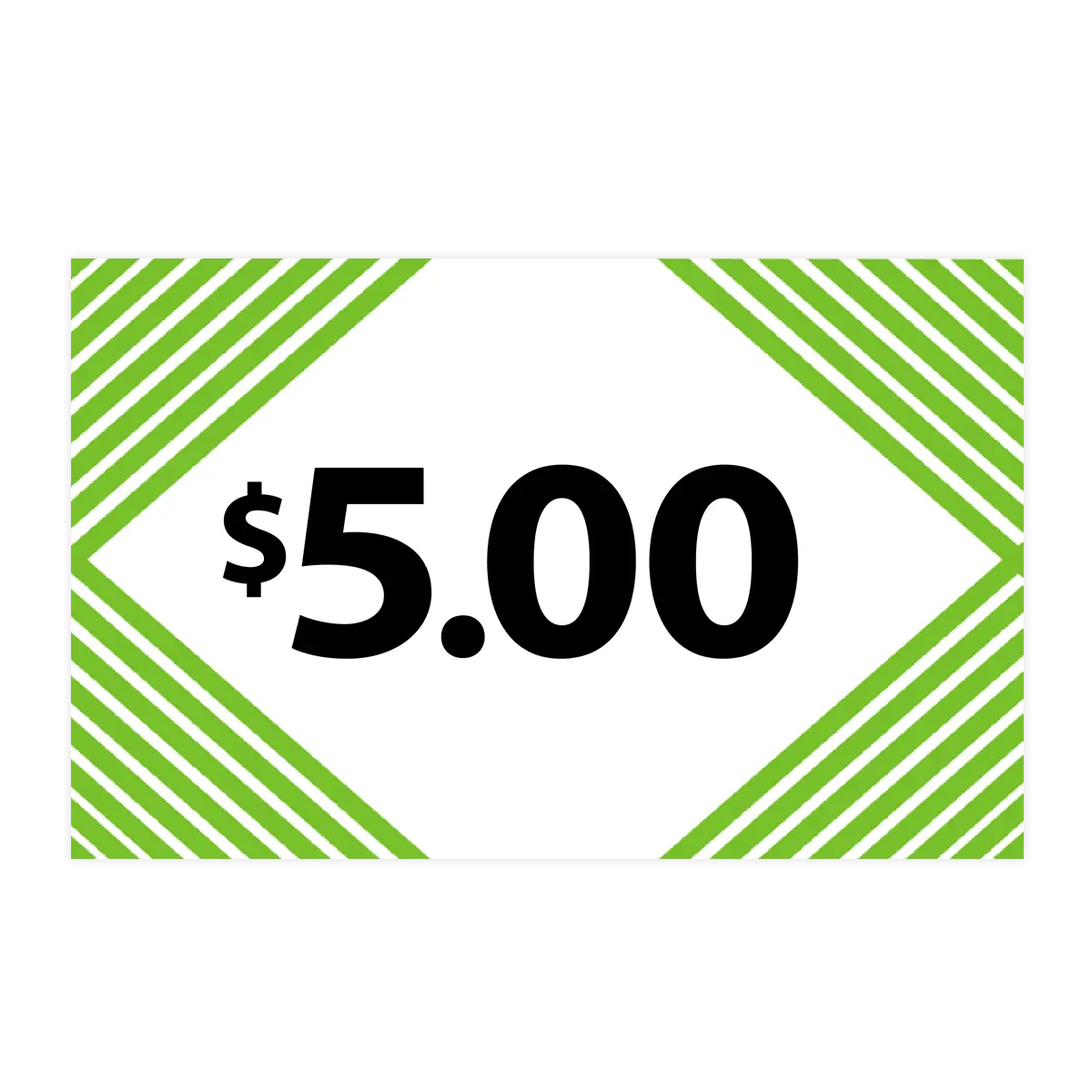 Merchandising Fixture - $5.00 Retail Tag 25 Per Pack 978560 NOVELTY INC