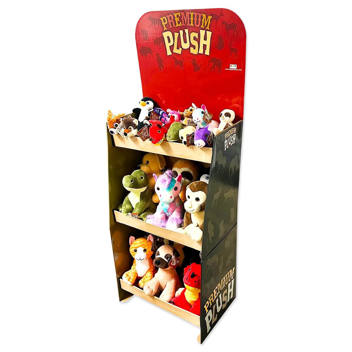 Plush Premium Assortment Floor Display 24 Pieces Per Retail Ready Di