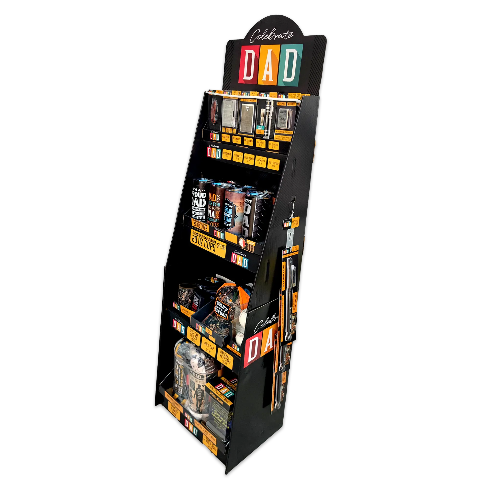 Father's Day Assortment Floor Display - 72 Pieces Per Retail Ready Display 88517 KIPP BROTHERS