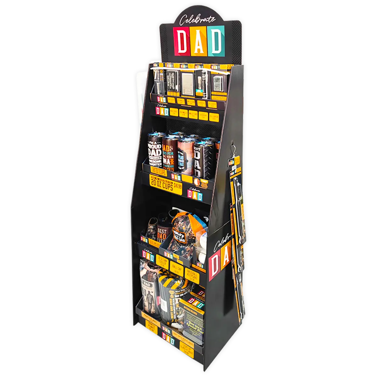 Father's Day Assortment Floor Display - 71 Pieces Per Retail Ready Display 88534 KIPP BROTHERS