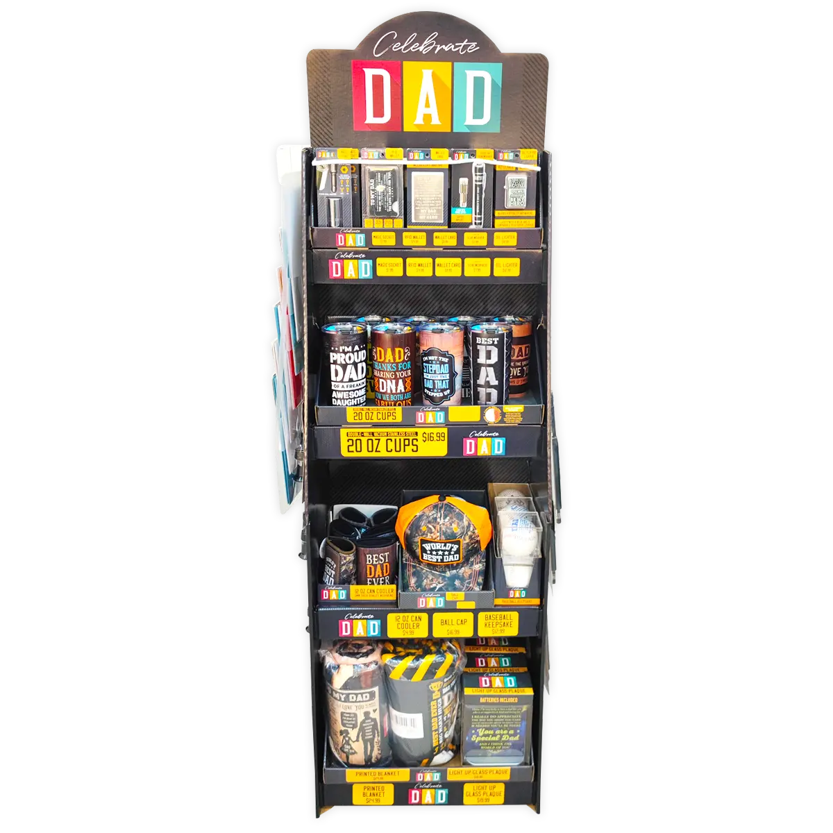 Father's Day Assortment Floor Display - 71 Pieces Per Retail Ready Display 88534 KIPP BROTHERS