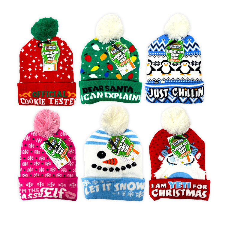 North Pole Fuzzies Yeti Gift Assortment Floor Display - 60 Pieces Per Retail Ready Display Kit 88612 NOVELTY INC