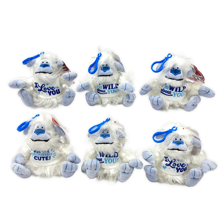 North Pole Fuzzies Yeti Gift Assortment Floor Display - 60 Pieces Per Retail Ready Display Kit 88612 NOVELTY INC