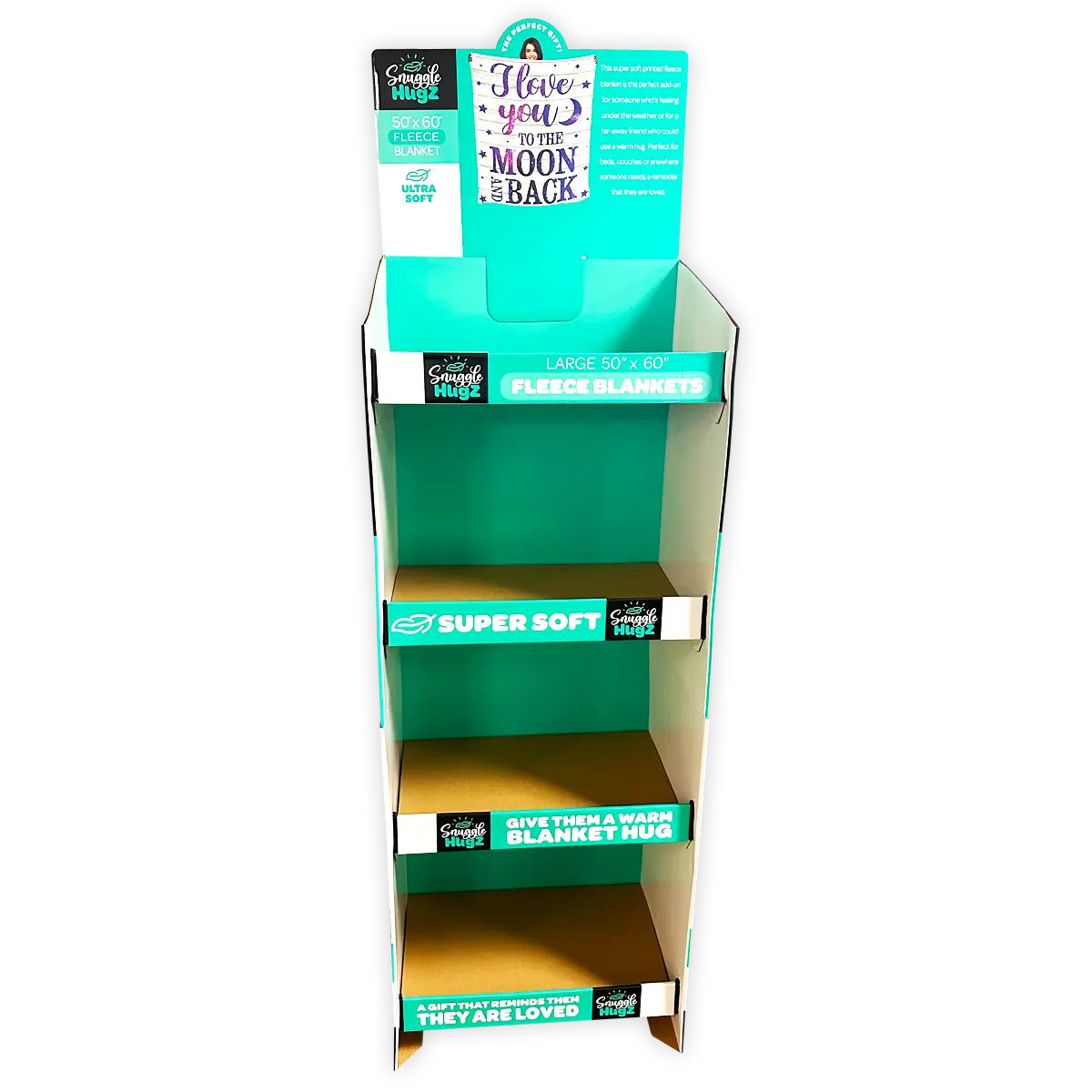 Merchandising Fixture - Corrugated Printed Blanket Floor Display ONLY 978110 KIPP BROTHERS