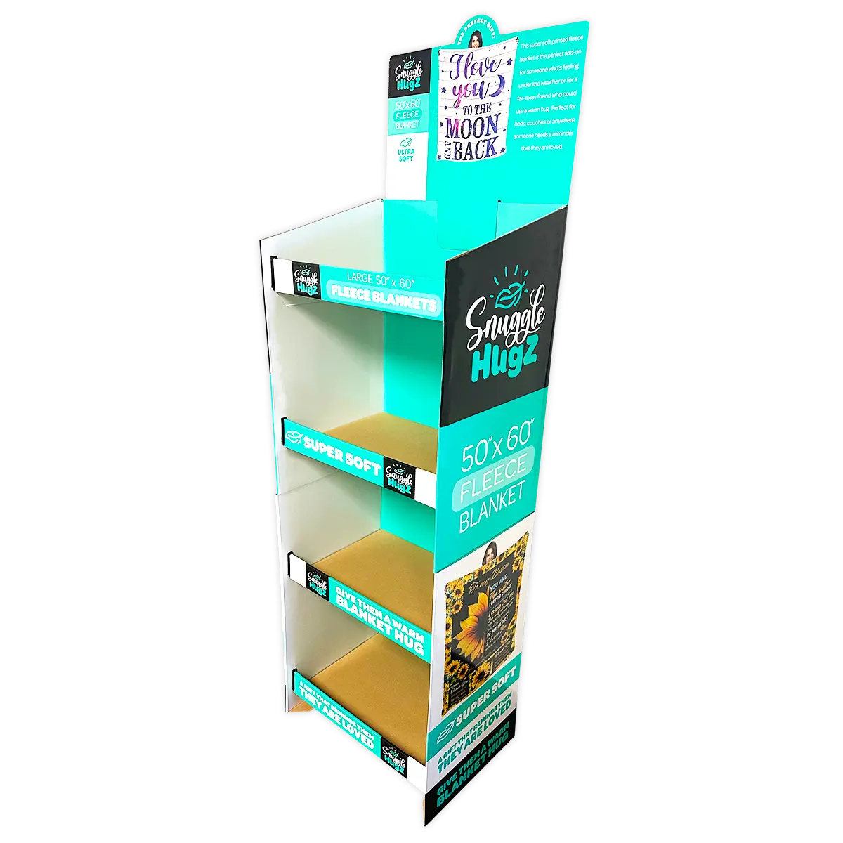 Merchandising Fixture - Corrugated Printed Blanket Floor Display ONLY 978110 KIPP BROTHERS