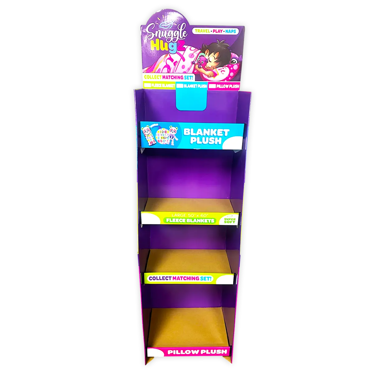 Merchandising Fixture - Corrugated Printed Blanket Floor Display ONLY 978130 KIPP BROTHERS