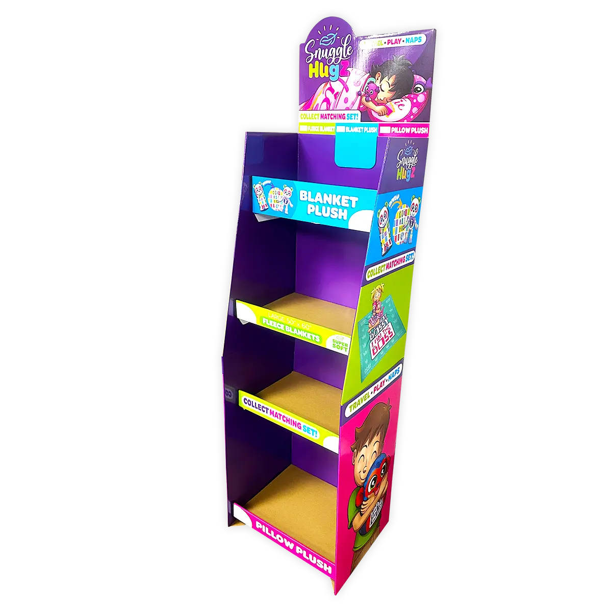 Merchandising Fixture - Corrugated Printed Blanket Floor Display ONLY 978130 KIPP BROTHERS