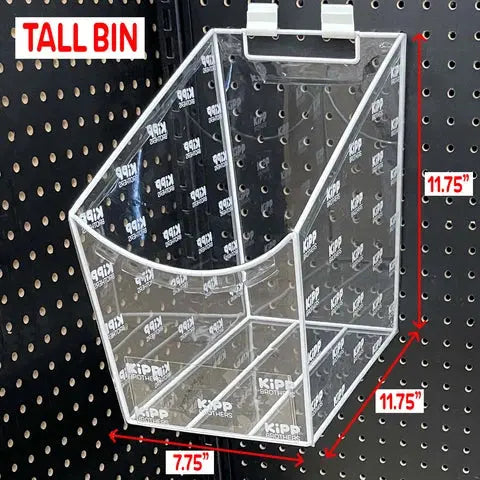 11.75" Tall Clear Vinyl Merchandising Bins - 1 Bin Per Pack 975330 KIPP BROTHERS