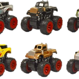 Friction Toy Car Monster Truck Road Warrior Assortment - 8 Pieces Per Retail Ready Display 20475