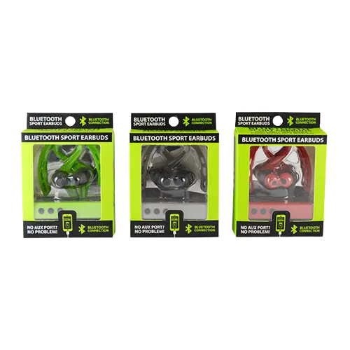 Wireless Sport Earbuds - 3 Pieces Per Pack 21555 GADGET GEAR