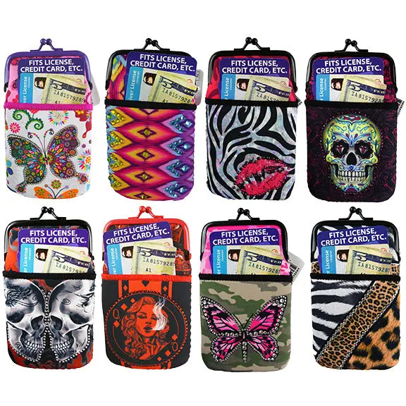 Neoprene Cigarette Pouch with Pocket - 8 Pieces Per Retail Ready Display 22057 SMOKEZILLA