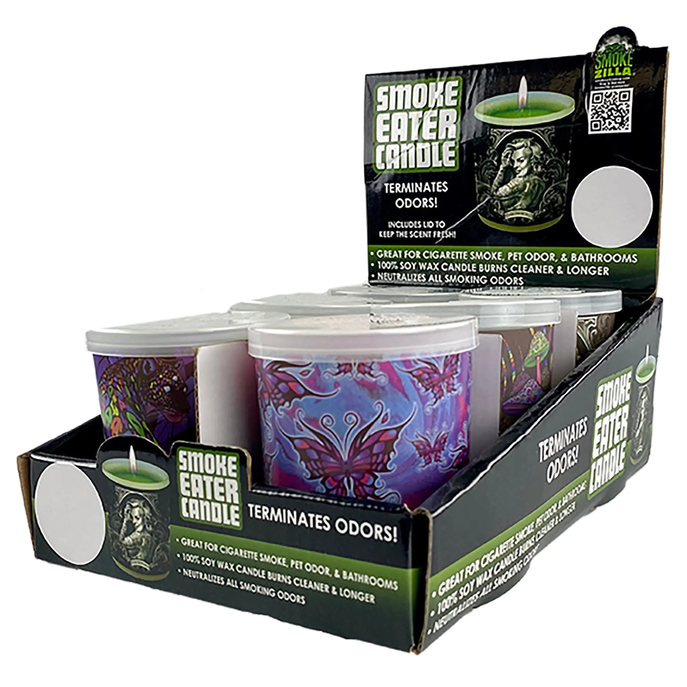 Smoke Eater Candle - 6 Pieces Per Retail Ready Display 22278 SMOKEZILLA