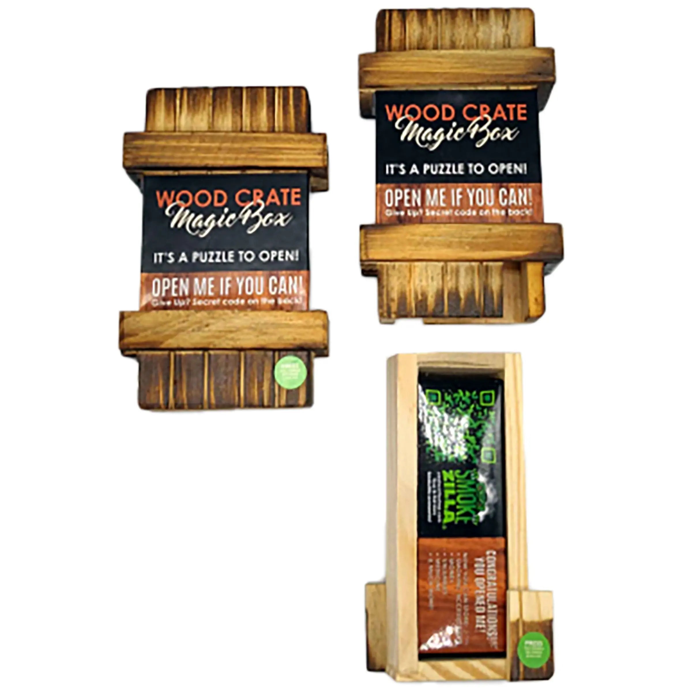 Wood Magic Crate Storage Box - 6 Pieces Per Retail Ready Display 22776 SMOKEZILLA