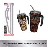 30 oz Insulated Stainless-Steel Cup with Handle Assortment Floor Display - 36 Pieces Per Retail Ready Display 88360 ROUGHNECK