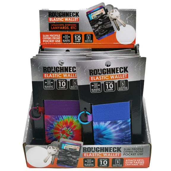 ITEM NUMBER 023037 ROUGHNECK ELASTIC WALLET 12 PIECES PER DISPLAY