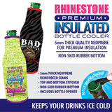 Neoprene Rhinestone Bottle Suit Coozie - 6 Per Retail Ready Display 23127