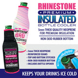 Neoprene Rhinestone Bottle Suit Coozie - 6 Per Retail Ready Display 23129