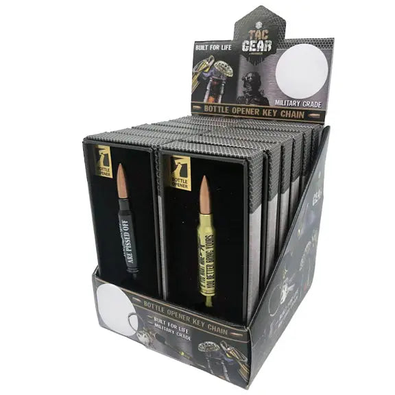 Patriotic Keychain Bullet Design with Gift Box - 12 Pieces Per Retail Ready Display 23244 TAC GEAR