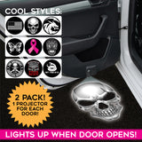 Car Door Light Projector with Assorted Designs - 6 Pieces Per Retail Ready Display 23694