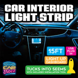 Car Interior Light Strip USB - 6 Pieces Per Retail Ready Display 23698