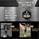 Molle Strap Key Chain with Heavy Duty Clip - 6 Pieces Per Retail Ready Display 23722