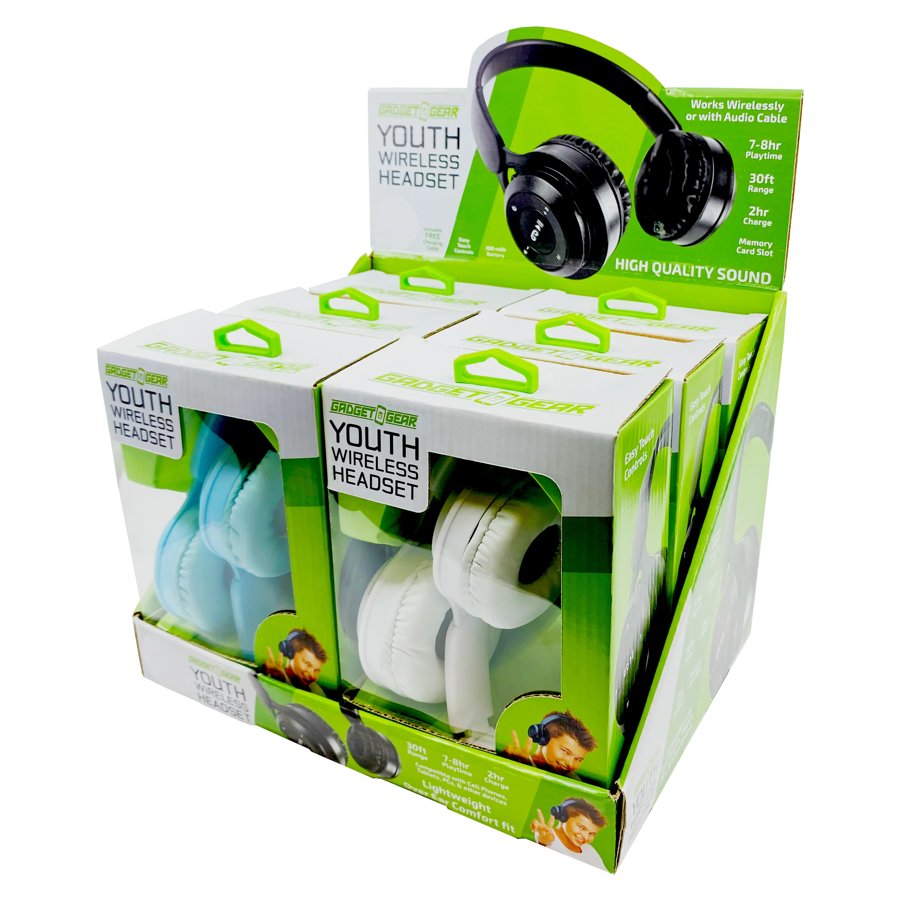 Wireless Headphones Youth with Aux Cable